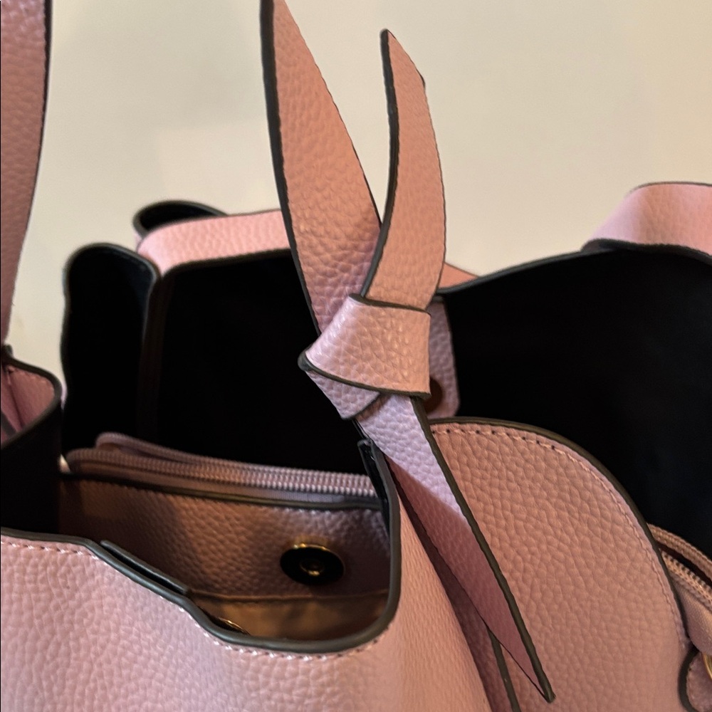 kate spade Pebbled Leather Lavender Hand or Shoulder Bag with Gold Hardware - Picture 14 of 15